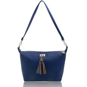 Fontanella Fashion Women's Classica Tassel PU Leather Cross-body shoulder bags in Dark Blue Dark Blue One Size Fontanella Fashion Women's Classica Tassel PU Leather Cross-body shoulder bags in Dark Blue Dark Blue One Size