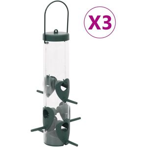 Berkfield Home Bird Feeders 3 pcs Dark Green 17x17x32 cm Size: 17 x 17 x 32 cm Green 17 x 17 x 32 cm Berkfield Home Bird Feeders 3 pcs Dark Green 17x17x32 cm Size: 17 x 17 x 32 cm Green 17 x 17 x 32 cm