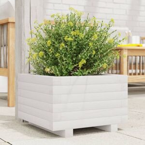 Berkfield Home Garden Planter White 40x40x26.5 cm Solid Wood Pine White 40x40x26.5 cm Berkfield Home Garden Planter White 40x40x26.5 cm Solid Wood Pine White 40x40x26.5 cm