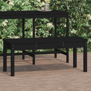Berkfield Home Garden Bench Black 109x44x45 cm Solid Wood Pine Size: 109 x 44 x 45 cm Black 109 x 44 x 45 cm Berkfield Home Garden Bench Black 109x44x45 cm Solid Wood Pine Size: 109 x 44 x 45 cm Black 109 x 44 x 45 cm