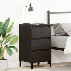 Berkfield Home Bedside Cabinet Black Oak 40x35x70 cm Engineered Wood Size: 40 x 35 x 70 cm Black 40 x 35 x 70 cm Berkfield Home Bedside Cabinet Black Oak 40x35x70 cm Engineered Wood Size: 40 x 35 x 70 cm Black 40 x 35 x 70 cm