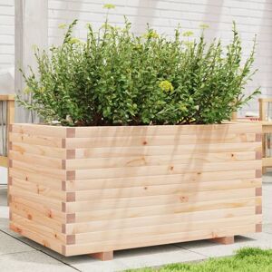 Berkfield Home Garden Planter 90x60x49.5 cm Solid Wood Pine in Brown Brown 90x60x49.5 cm Berkfield Home Garden Planter 90x60x49.5 cm Solid Wood Pine in Brown Brown 90x60x49.5 cm
