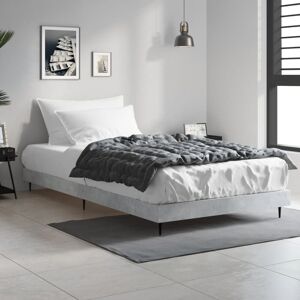 Berkfield Home Bed Frame Concrete Grey 90x200 cm Engineered Wood Grey 90x200 cm Berkfield Home Bed Frame Concrete Grey 90x200 cm Engineered Wood Grey 90x200 cm