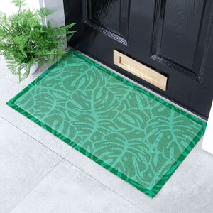 Artsy Mats Green Monstera Pattern Indoor & Outdoor Doormat - 70x40cm Size: 40 cm x 70 cm Green 40 cm x 70 cm Artsy Mats Green Monstera Pattern Indoor & Outdoor Doormat - 70x40cm Size: 40 cm x 70 cm Green 40 cm x 70 cm