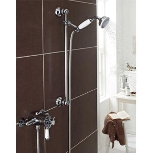 Clifton Chrome Exposed Mixer Shower with Adjustable Wall Hung Slide Rail Kit in Silver Silver Clifton Chrome Exposed Mixer Shower with Adjustable Wall Hung Slide Rail Kit in Silver Silver