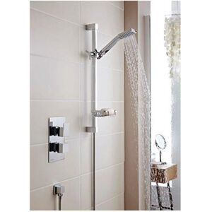 Clifton Chrome Concealed Mixer Shower with Adjustable Slide Rail Kit in Silver Silver Clifton Chrome Concealed Mixer Shower with Adjustable Slide Rail Kit in Silver Silver