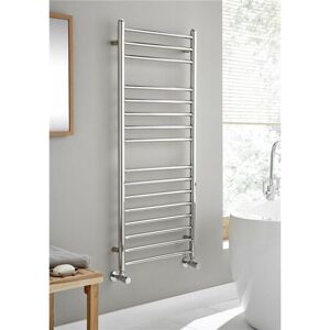 Clifton Vertical Bathroom Towel Radiator 1200mm (H) x 500mm (W) in Metallic Silver Metallic Silver Clifton Vertical Bathroom Towel Radiator 1200mm (H) x 500mm (W) in Metallic Silver Metallic Silver
