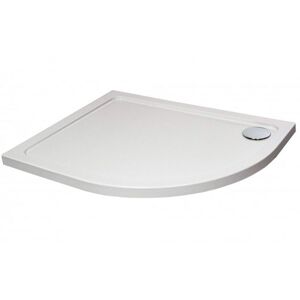 Clifton 1000mm x 800mm OFFSET Quadrant Shower Tray - RIGHT- STONE RESIN in White White Clifton 1000mm x 800mm OFFSET Quadrant Shower Tray - RIGHT- STONE RESIN in White White