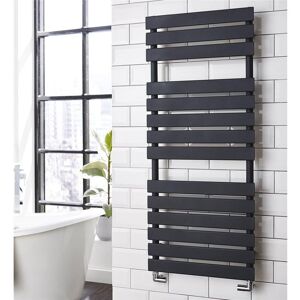Clifton Vertical Bathroom Towel Radiator 1185mm (H) x 500mm (W) in Dark Grey Dark Grey Clifton Vertical Bathroom Towel Radiator 1185mm (H) x 500mm (W) in Dark Grey Dark Grey