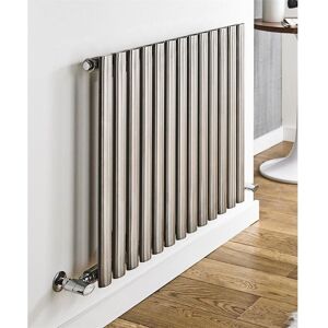 Clifton Stainless Horizontal Double Panel Radiator 600mm (H) x 1200mm (W) in Metallics Metallics Clifton Stainless Horizontal Double Panel Radiator 600mm (H) x 1200mm (W) in Metallics Metallics
