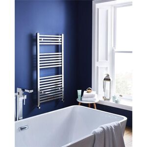 Clifton Chrome Bathroom Towel Rail Vertical 25mm 800mm (H) x 600mm (W) in Silver Silver Clifton Chrome Bathroom Towel Rail Vertical 25mm 800mm (H) x 600mm (W) in Silver Silver