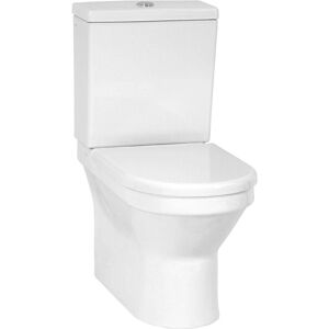 Clifton Premium CLOSED BACK Rimless Pan Toilet Set in White White Clifton Premium CLOSED BACK Rimless Pan Toilet Set in White White