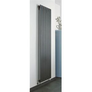Clifton Anthracite Vertical Single Panel Radiator 1600mm (H) x 410mm (W) in Charcoal Charcoal Clifton Anthracite Vertical Single Panel Radiator 1600mm (H) x 410mm (W) in Charcoal Charcoal