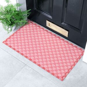 Artsy Mats Pink Heart Patterned Indoor & Outdoor Doormat - 70x40cm Size: 40 cm x 70 cm Pink 40 cm x 70 cm Artsy Mats Pink Heart Patterned Indoor & Outdoor Doormat - 70x40cm Size: 40 cm x 70 cm Pink 40 cm x 70 cm