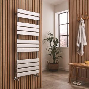 Clifton Chrome Vertical Bathroom Towel Radiator 1200mm (H) x 600mm (W) in Metallic Silver Metallic Silver Clifton Chrome Vertical Bathroom Towel Radiator 1200mm (H) x 600mm (W) in Metallic Silver Metallic Silver