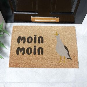 Artsy Mats Moin Moin Seagull Doormat (60 x 40cm) in Brown Size: 40 cm x 60 cm Brown 40 cm x 60 cm Artsy Mats Moin Moin Seagull Doormat (60 x 40cm) in Brown Size: 40 cm x 60 cm Brown 40 cm x 60 cm