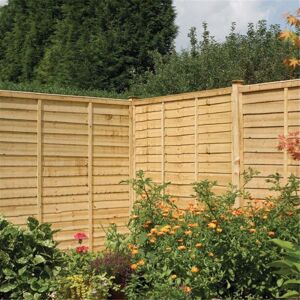 Cheshire PACK OF 3: 6 x 4 Traditional Lap Fence Panel Pressure Treated in Natural Natural Cheshire PACK OF 3: 6 x 4 Traditional Lap Fence Panel Pressure Treated in Natural Natural