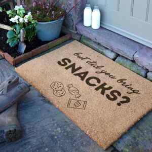 Artsy Mats But Did You Bring Snacks? Doormat (90 x 60cm) in Brown Size: 90 cm x 60 cm Brown 90 cm x 60 cm Artsy Mats But Did You Bring Snacks? Doormat (90 x 60cm) in Brown Size: 90 cm x 60 cm Brown 90 cm x 60 cm