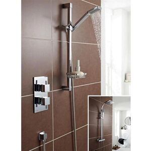 Clifton Chrome Concealed Mixer Shower with Wall Hung Slide Rail Kit in Silver Silver Clifton Chrome Concealed Mixer Shower with Wall Hung Slide Rail Kit in Silver Silver