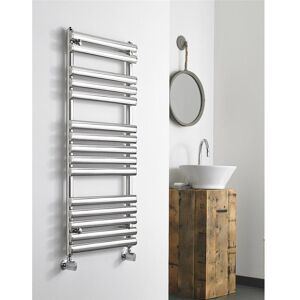 Clifton Vertical Bathroom Towel Radiator 1200mm (H) x 500mm (W) in Metallic Silver Metallic Silver Clifton Vertical Bathroom Towel Radiator 1200mm (H) x 500mm (W) in Metallic Silver Metallic Silver