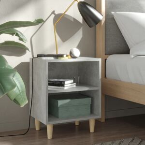Berkfield Home Bed Cabinets with Solid Wood Leg 2 pcs Concrete Grey 40x30x50cm Size: 40 x 30 x 50 cm Grey 40 x 30 x 50 cm Berkfield Home Bed Cabinets with Solid Wood Leg 2 pcs Concrete Grey 40x30x50cm Size: 40 x 30 x 50 cm Grey 40 x 30 x 50 cm