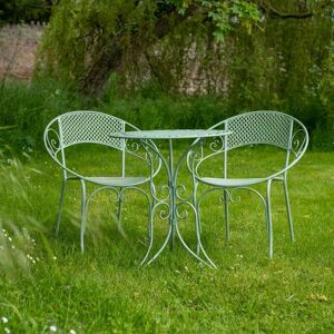 Ascalon Design Ltd Aquitaine Mesh 3 Piece Bistro Set - L60 x W60 x H70 cm - Sage in Green Green Ascalon Design Ltd Aquitaine Mesh 3 Piece Bistro Set - L60 x W60 x H70 cm - Sage in Green Green