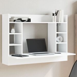 Berkfield Home Wall-Mounted Desk White 105x48x75 cm Engineered Wood Size: 105 x 48 x 75 cm White 105 x 48 x 75 cm Berkfield Home Wall-Mounted Desk White 105x48x75 cm Engineered Wood Size: 105 x 48 x 75 cm White 105 x 48 x 75 cm