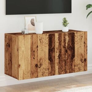 Berkfield Home TV Cabinet Wall-mounted Old Wood 80x30x41 cm in Brown Size: 80 x 30 x 41 cm Brown 80 x 30 x 41 cm Berkfield Home TV Cabinet Wall-mounted Old Wood 80x30x41 cm in Brown Size: 80 x 30 x 41 cm Brown 80 x 30 x 41 cm