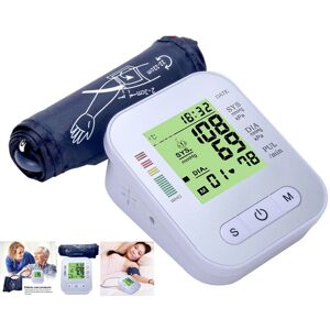 Alivio Blood Pressure Monitor BP Automatic Digital Voice Large Cuff Upper Arm Portable in White White Alivio Blood Pressure Monitor BP Automatic Digital Voice Large Cuff Upper Arm Portable in White White