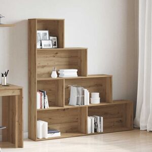 Berkfield Home Book Cabinet Artisan Oak 157x24x160 cm Engineered Wood in Brown Size: 157 x 24 x 160 cm Brown 157 x 24 x 160 cm Berkfield Home Book Cabinet Artisan Oak 157x24x160 cm Engineered Wood in Brown Size: 157 x 24 x 160 cm Brown 157 x 24 x 160 cm
