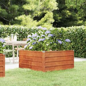 Berkfield Home Garden Raised Bed Rusty 100x100x45 cm Corten Steel in Brown Size: 100 x 100 x 45 cm Brown 100 x 100 x 45 cm Berkfield Home Garden Raised Bed Rusty 100x100x45 cm Corten Steel in Brown Size: 100 x 100 x 45 cm Brown 100 x 100 x 45 cm