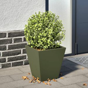 Berkfield Home Garden Planter Olive Green 30x30x30 cm Steel Size: 30 x 30 x 30 cm Green 30 x 30 x 30 cm Berkfield Home Garden Planter Olive Green 30x30x30 cm Steel Size: 30 x 30 x 30 cm Green 30 x 30 x 30 cm