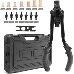 Costway Rivet Nut Tool 13" Hand Rivet Gun 7 Metric Mandrels (M3 M4 M5 M6 M8 M10 M12) in Black Black Costway Rivet Nut Tool 13" Hand Rivet Gun 7 Metric Mandrels (M3 M4 M5 M6 M8 M10 M12) in Black Black