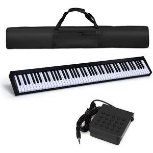 Costway 88-Key Digital Piano Full-size Semi Weighted Electronic Keyboard with Tote Bag in Black Black Costway 88-Key Digital Piano Full-size Semi Weighted Electronic Keyboard with Tote Bag in Black Black