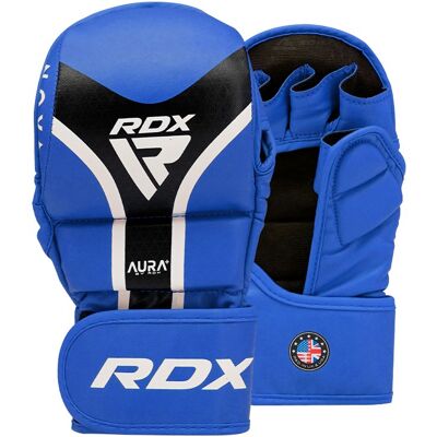 RDX Sports - GRAPPLING GLOVES SHOOTER AURA - Blue - Combat Equipment RDX Sports - GRAPPLING GLOVES SHOOTER AURA - Blue - Combat Equipment