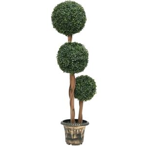 Berkfield Home Artificial Boxwood Plant with Pot Ball Shaped Green 119 cm Green Berkfield Home Artificial Boxwood Plant with Pot Ball Shaped Green 119 cm Green