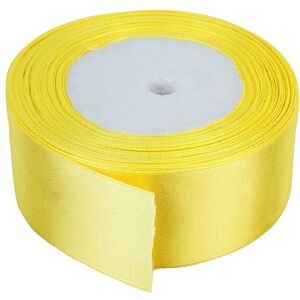 Neel Blue Double Sided Satin Polyester Ribbon Roll, 50mm x 25 Metres in Yellow Yellow Neel Blue Double Sided Satin Polyester Ribbon Roll, 50mm x 25 Metres in Yellow Yellow