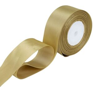 Neel Blue Double Sided Satin Polyester Ribbon Roll, 25mm x 25 Metres in Gold Gold Neel Blue Double Sided Satin Polyester Ribbon Roll, 25mm x 25 Metres in Gold Gold