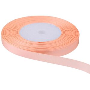 Neel Blue Double Sided Satin Polyester Ribbon Roll, 15mm x 10 Metres in Peach Peach Neel Blue Double Sided Satin Polyester Ribbon Roll, 15mm x 10 Metres in Peach Peach