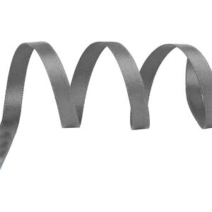 Neel Blue Double Sided Satin Polyester Ribbon Roll, 3mm x 10 Metres in Metallic Silver Metallic Silver Neel Blue Double Sided Satin Polyester Ribbon Roll, 3mm x 10 Metres in Metallic Silver Metallic Silver