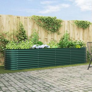 Berkfield Home Green Garden Raised Bed 400x80x81 cm Galvanized Steel Size: 400 x 80 x 81 cm Green 400 x 80 x 81 cm Berkfield Home Green Garden Raised Bed 400x80x81 cm Galvanized Steel Size: 400 x 80 x 81 cm Green 400 x 80 x 81 cm
