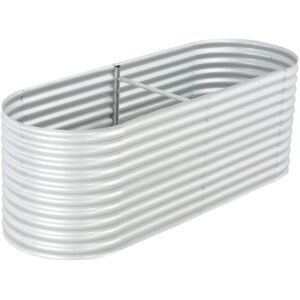 Berkfield Home Garden Raised Bed 240x80x81 cm Galvanised Steel Silver Size: 240 x 80 x 81 cm Silver 240 x 80 x 81 cm Berkfield Home Garden Raised Bed 240x80x81 cm Galvanised Steel Silver Size: 240 x 80 x 81 cm Silver 240 x 80 x 81 cm