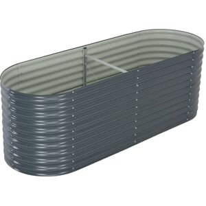 Berkfield Home Garden Raised Bed 240x80x81 cm Galvanised Steel Grey Size: 240 x 80 x 81 cm Grey 240 x 80 x 81 cm Berkfield Home Garden Raised Bed 240x80x81 cm Galvanised Steel Grey Size: 240 x 80 x 81 cm Grey 240 x 80 x 81 cm