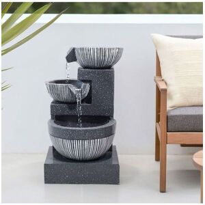 H&O Direct Outdoor Water Fountain Rockery Decoration Solar Powered in Natural Natural H&O Direct Outdoor Water Fountain Rockery Decoration Solar Powered in Natural Natural