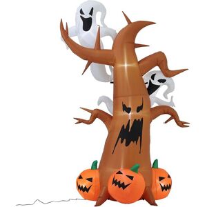 Living and Home Halloween Inflatable Ghost Pumpkin Blow Up Yard Decoration in Brown Brown Living and Home Halloween Inflatable Ghost Pumpkin Blow Up Yard Decoration in Brown Brown