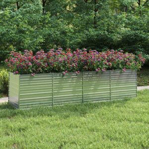 Berkfield Home Garden Raised Bed 320x80x77 cm Galvanized Steel Silver Size: 320 x 80 x 77 cm Silver 320 x 80 x 77 cm Berkfield Home Garden Raised Bed 320x80x77 cm Galvanized Steel Silver Size: 320 x 80 x 77 cm Silver 320 x 80 x 77 cm