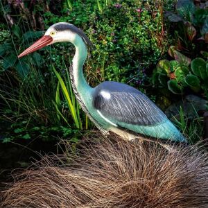 mysmartbuy Life-Sized Decoy Heron - Weatherproof Realistic Bird Scaring Humane Deterrent for Garden Pond - Measures H71 x W16.1 x D22cm Multicolor mysmartbuy Life-Sized Decoy Heron - Weatherproof Realistic Bird Scaring Humane Deterrent for Garden Pond - Measures H71 x W16.1 x D22cm Multicolor
