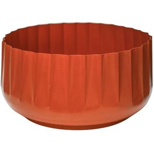 Ivyline Hudson Orange Corrugated Bowl Planter, H15cm x D30cm Orange Ivyline Hudson Orange Corrugated Bowl Planter, H15cm x D30cm Orange