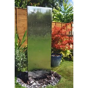 Primrose Free-Standing Steel Silver Wall Cascade Water Feature Partition 180cm in Metallic Silver Metallic Silver Primrose Free-Standing Steel Silver Wall Cascade Water Feature Partition 180cm in Metallic Silver Metallic Silver