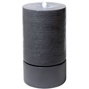 Primrose H85cm Water Feature Siena Column Rippling Effect Fountain with Lights in Grey Grey Primrose H85cm Water Feature Siena Column Rippling Effect Fountain with Lights in Grey Grey